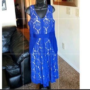 Danny & Nicole Royal blue lace dress